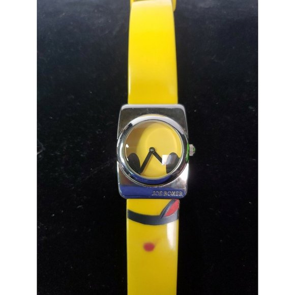 Joe Boxer Watch "For Your Eyes Only!" - Smiling Face Yellow Band - Picture 1 of 5